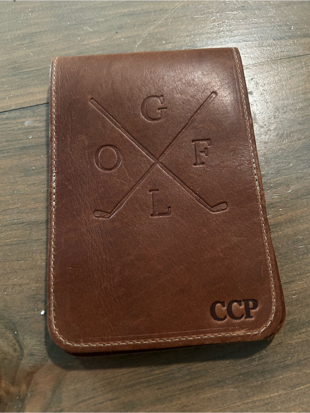Holtz Leather Co. "The Back Nine" fine leather golf scorecard holder